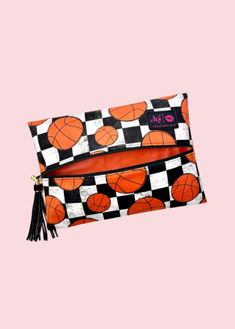 Makeup Junkie Bags - Sports Fan Basketball Flat Lay [Pre-Order]