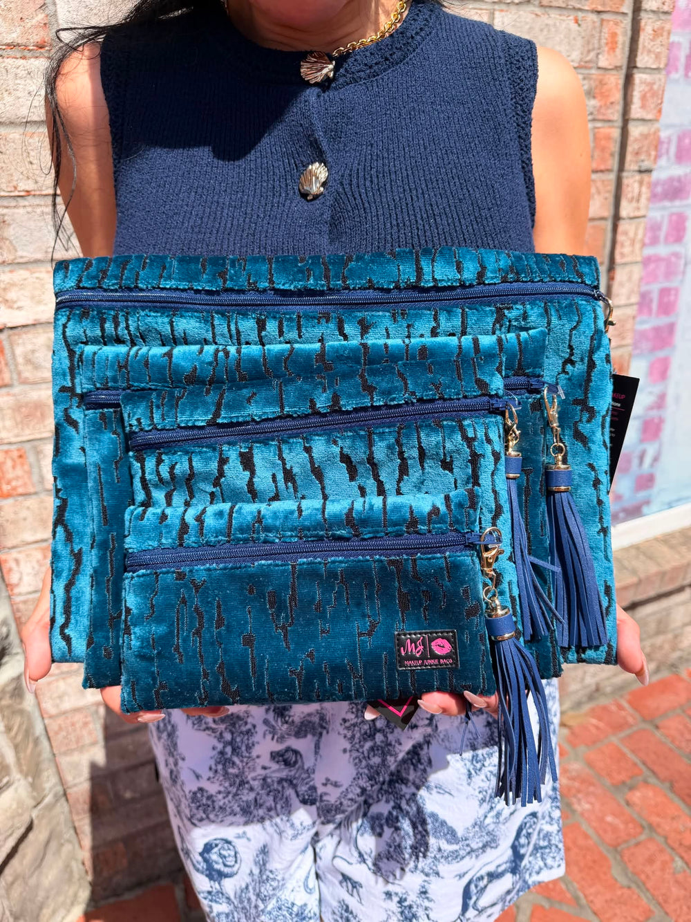 Makeup Junkie Bags - Midnight Darling Travel Bags [Pre-Order]