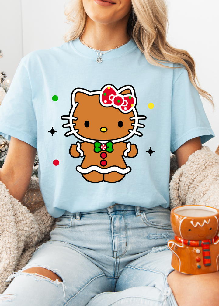 Glamfox  - Gingerbread Kat Graphic Tee