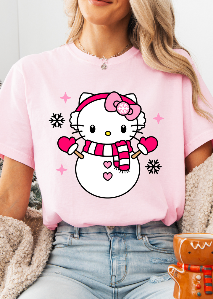 Glamfox  - Snow Kat Graphic Tee