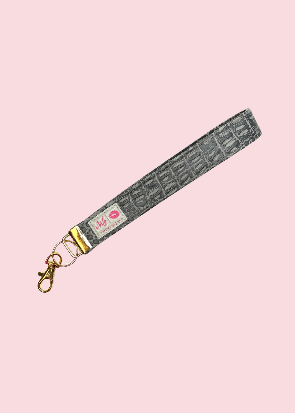 Makeup Junkie Bags - Shade of Charcoal Keychain Wrist Strap