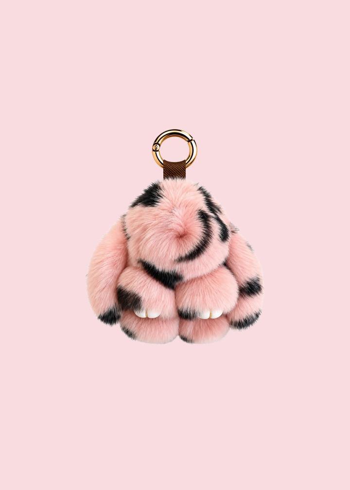Glamfox - Multi Color Fluffy Bunny Bag Charm [Pre-Order]