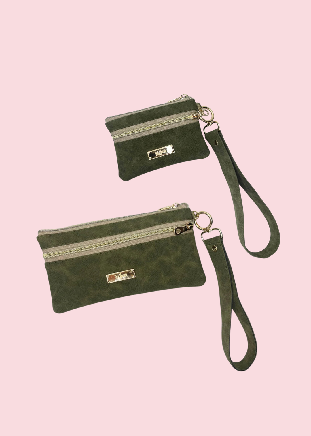 Makeup Junkie Bags - Suede Soul Olive Luxe Demi&