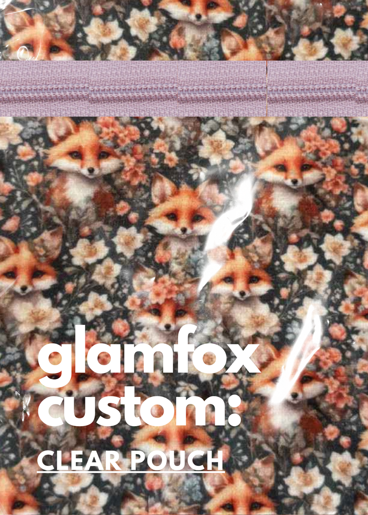 Makeup Junkie Bags - Glam Foxy Clear Pouch [Pre-Order] - Ships September