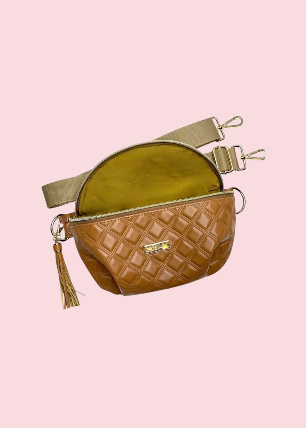 Makeup Junkie Bags - Heirloom Cognac Sidekick [Pre-Order]