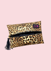 Makeup Junkie Bags - Lady Leopard Flat Lay Bag [Pre-Order]