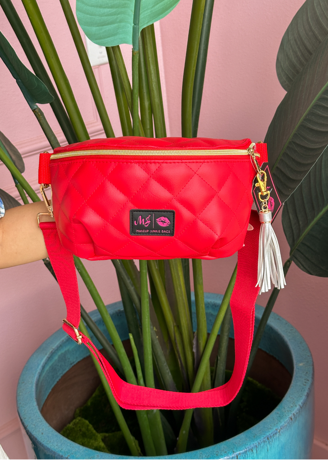 Makeup Junkie Bags - Red Luxe Sidekick [Pre-Order]