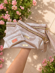 Makeup Junkie Bags - Champagne Leopard Travel Bags [Pre-Order]