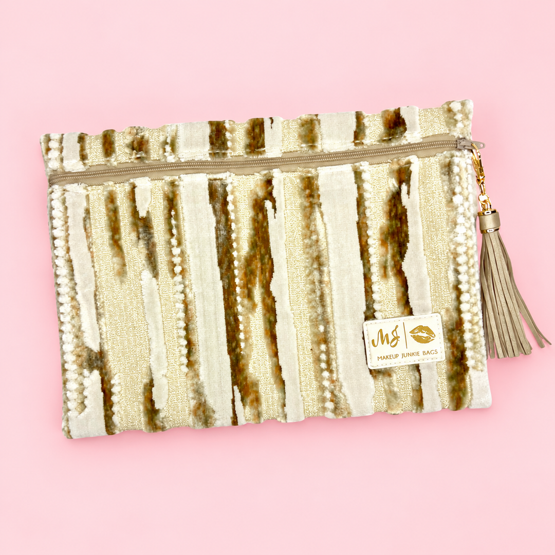 Makeup Junkie Bags - Ivory Cashmere [Ready to Ship]