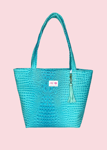 Makeup Junkie Bags - Bubble Gator Arctic Tote [Pre-Order]