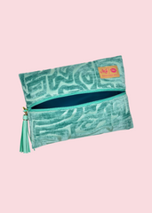 Makeup Junkie Bags - Amaze Turquoise Flat Lay [Pre-Order]