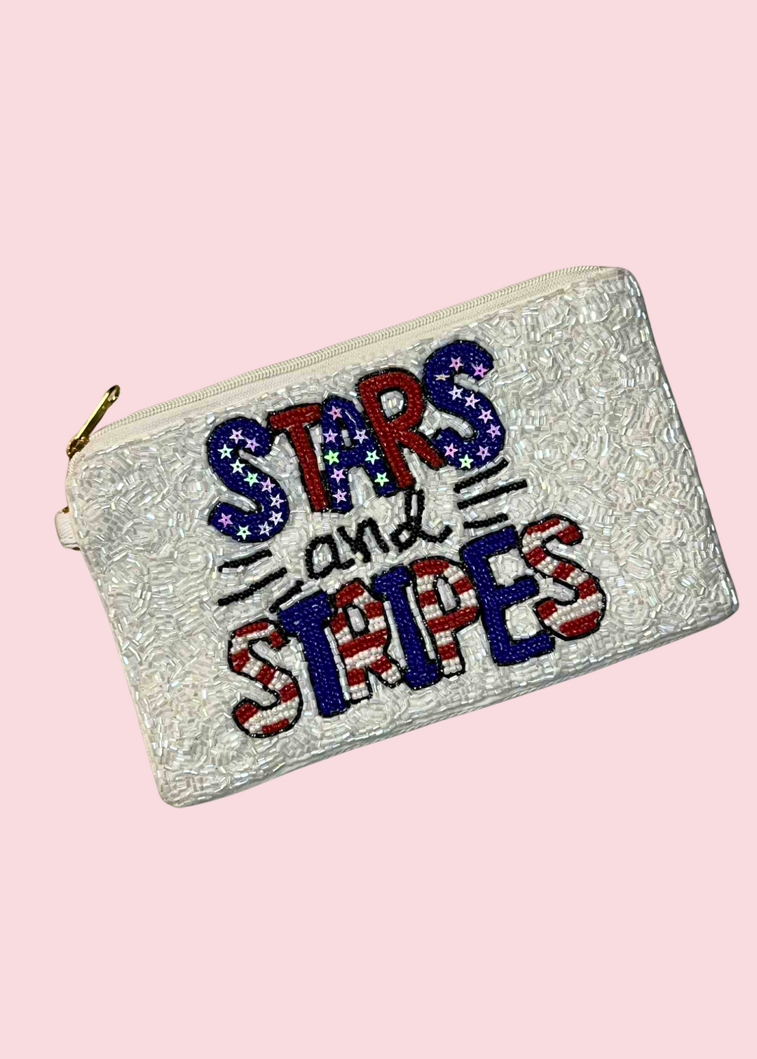 All That Glitterz - Bling Beaded Zippy Bag