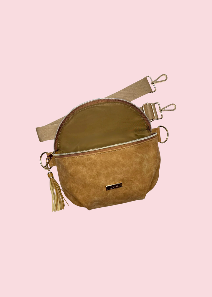 Makeup Junkie Bags - Suede Soul Amber Luxe Travel Bags [Pre-Order]