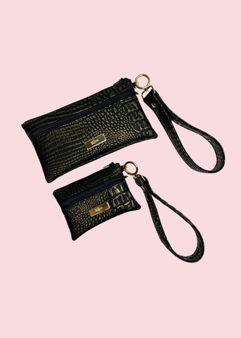 Makeup Junkie Bags - Ice Gator Bronze Luxe Demi Wristlet [Pre-Order]