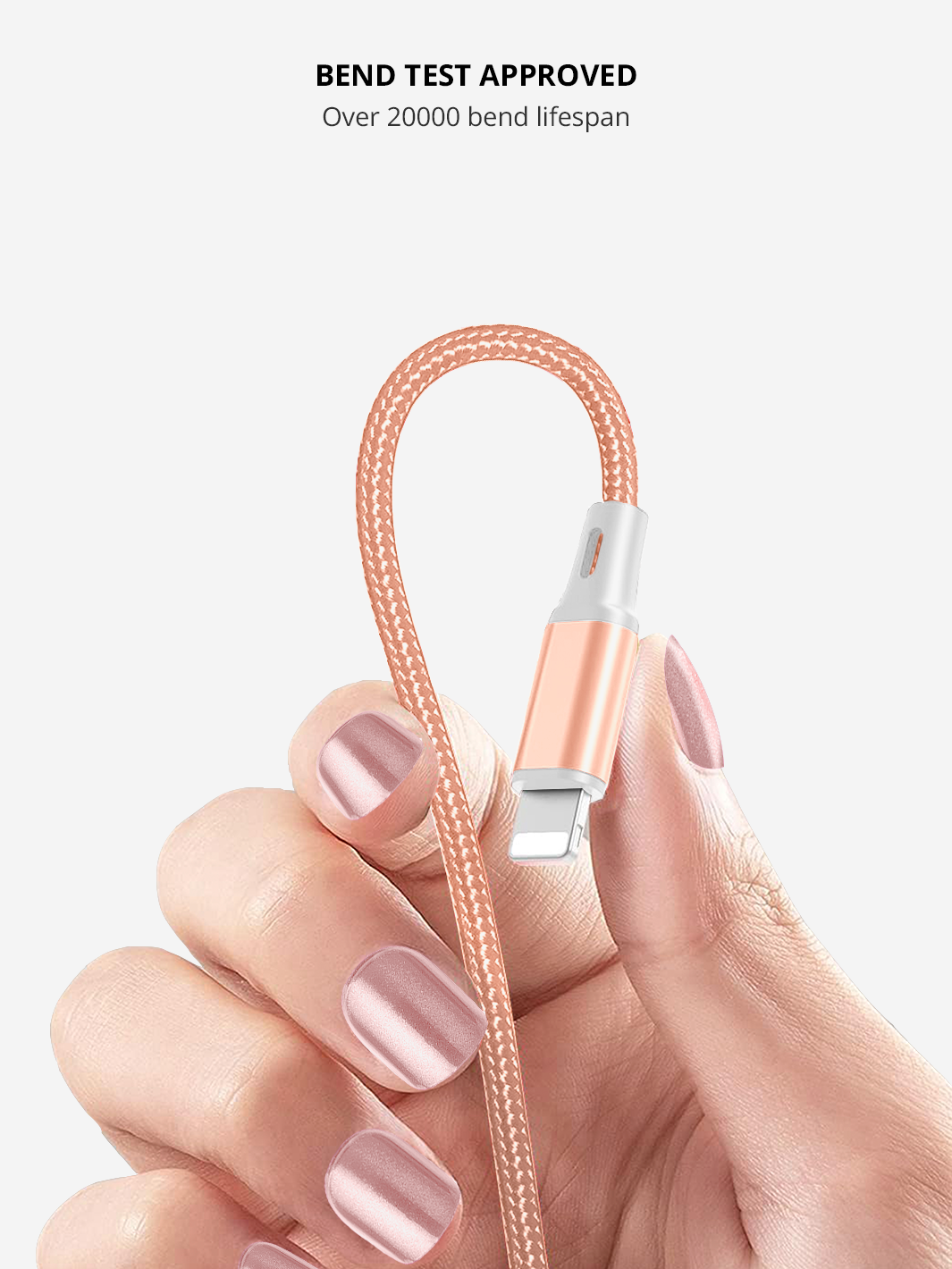 Ellie Rose - Rose Gold 3-in-1 Charging Cable