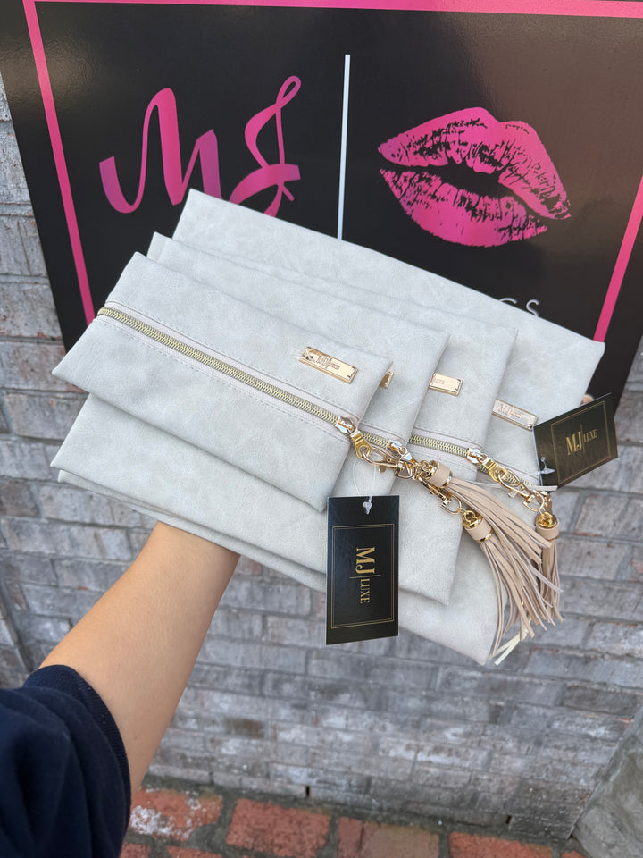 Makeup Junkie Bags - Suede Soul Ivory [Ready to Ship] Retailer Exclusive