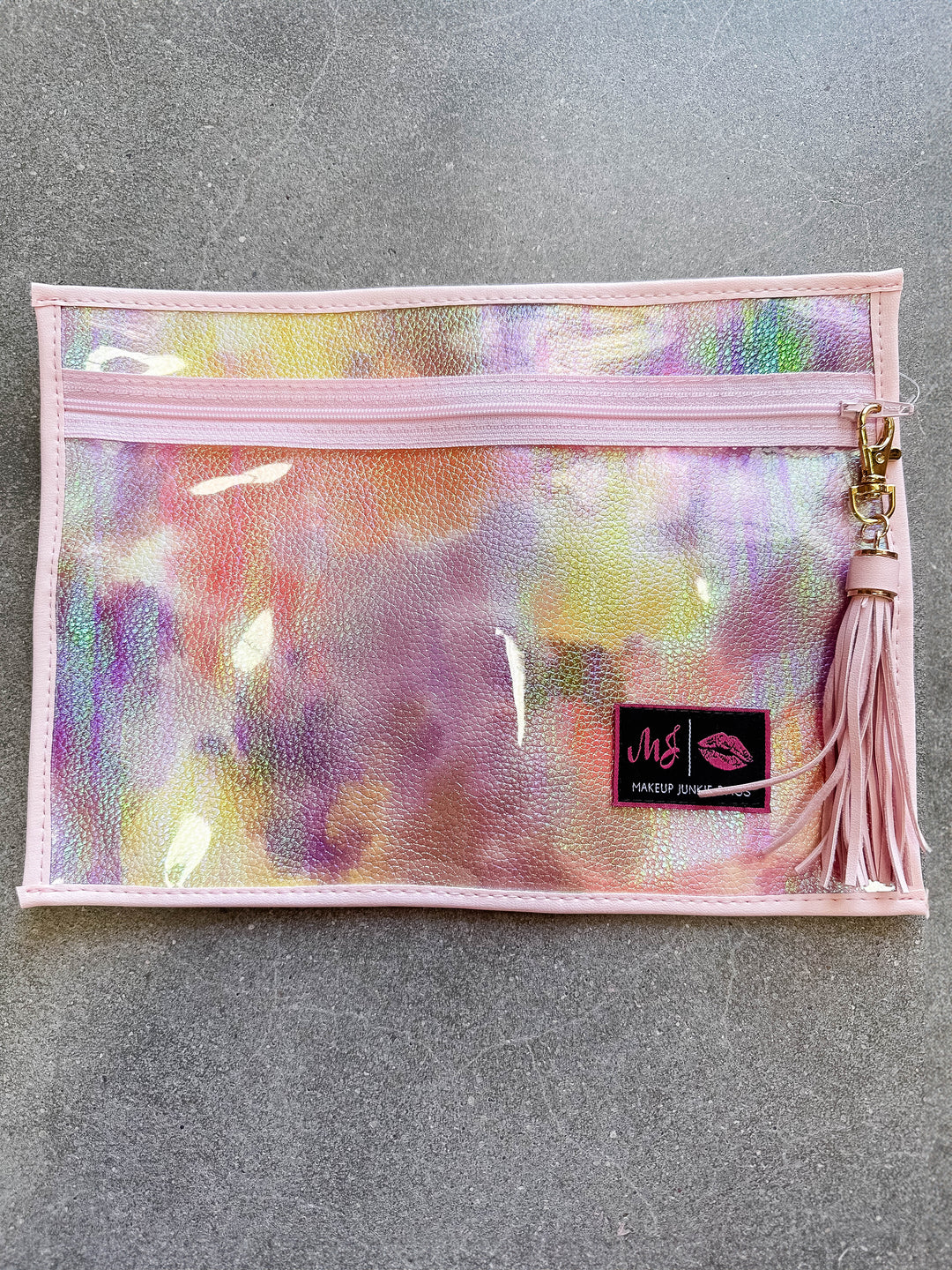 Makeup Junkie Bags - Mermaid Shimmer In the Clear Supplies Pouch [Pre Order]