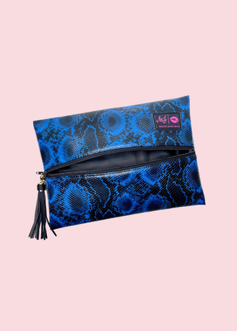 Makeup Junkie Bags - Viper Royal Flat Lay [Pre-Order]