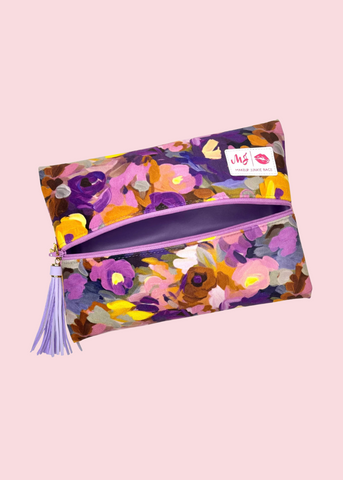 Makeup Junkie Bags - Meadow Lilac Flat Lay [Pre-Order]