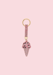 Ice Cream - Gemmed Keychain
