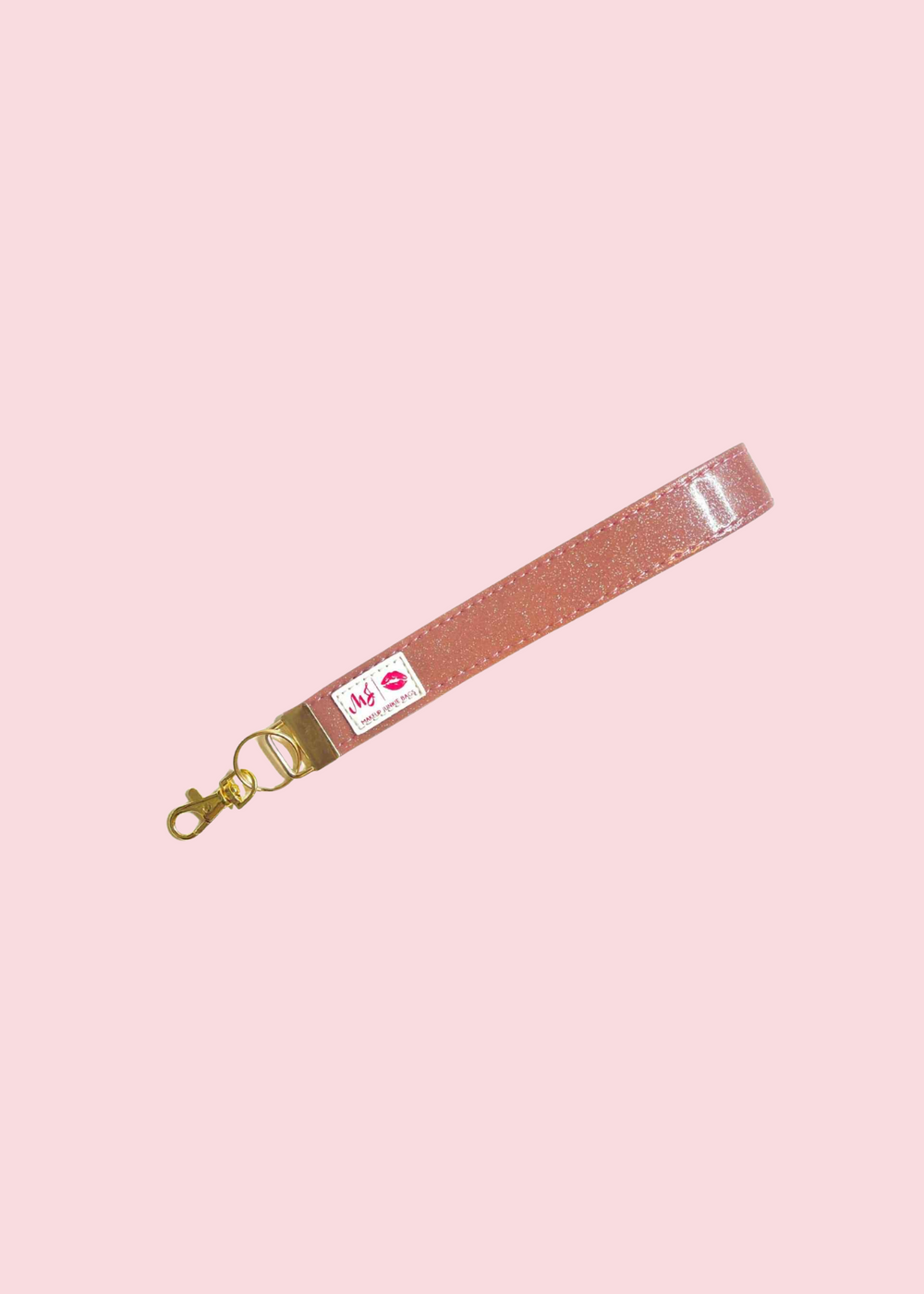 Makeup Junkie Bags - Glitter Ballerina Keychain Wrist Strap [Ready To Ship]