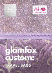 Makeup Junkie Bags - Blush Stardust + Violet Versailles Two Tone Travel Bags [Pre-Order]