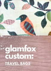 Makeup Junkie Bags - Dusty Blush Gator Pretty Bird Travel Bags [Pre-Order]