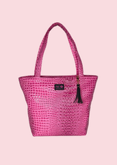 Makeup Junkie Bags - Bubble Gator MJ Pink Tote [Pre-Order]
