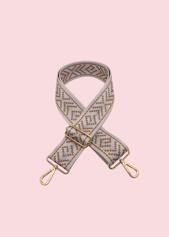 Jen & Co - Boho Taupe Guitar Strap