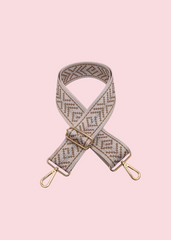 Jen & Co - Boho Taupe Guitar Strap