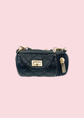 PurseN - Black Quilted Poochi Bag