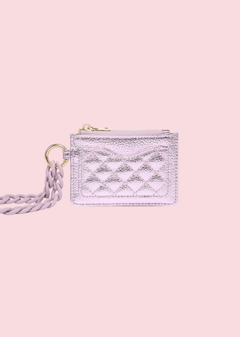 Jen & Co - Cupid Rhodes Quilted Wallet & Chain Bangle