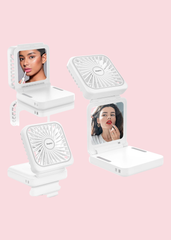 Tech Trendz - White Compact Mirror Fan