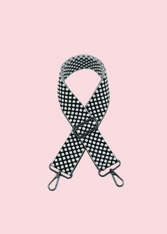 Jen & Co - Black Dotted Guitar Strap