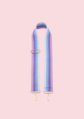 Jen & Co - Multi Lavender Striped Guitar Strap