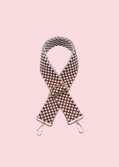 Jen & Co - Brown Dotted Guitar Strap