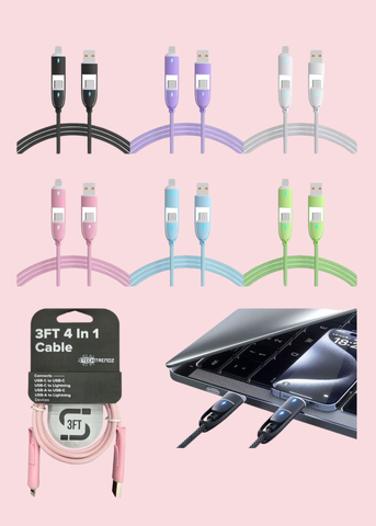 Tech Trendz - 3ft 4-in-1 Cable