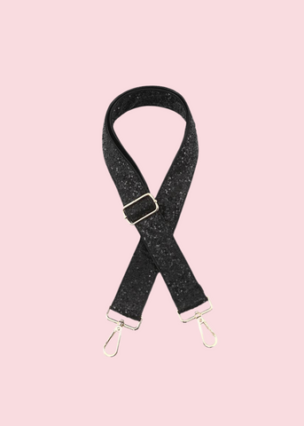 Jen & Co - Black Sequin Guitar Strap
