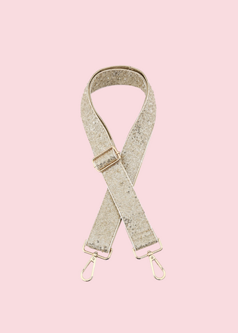 Jen & Co - Gold Sequin Guitar Strap