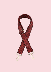 Jen & Co - Red Sequin Guitar Strap