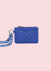 Jen & Co - Blue Rhodes Quilted Wallet & Chain Bangle