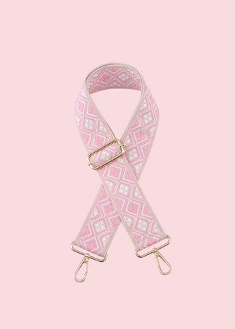 Jen & Co - Pink Diamond Guitar Strap