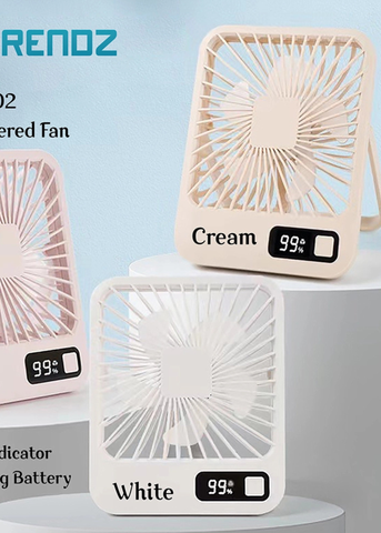 Tech Trendz - White Desktop Portable Fan