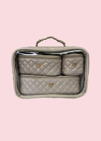 PurseN - Pearl Quilted Trio Jetsetter