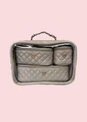 PurseN - Pearl Quilted Trio Jetsetter