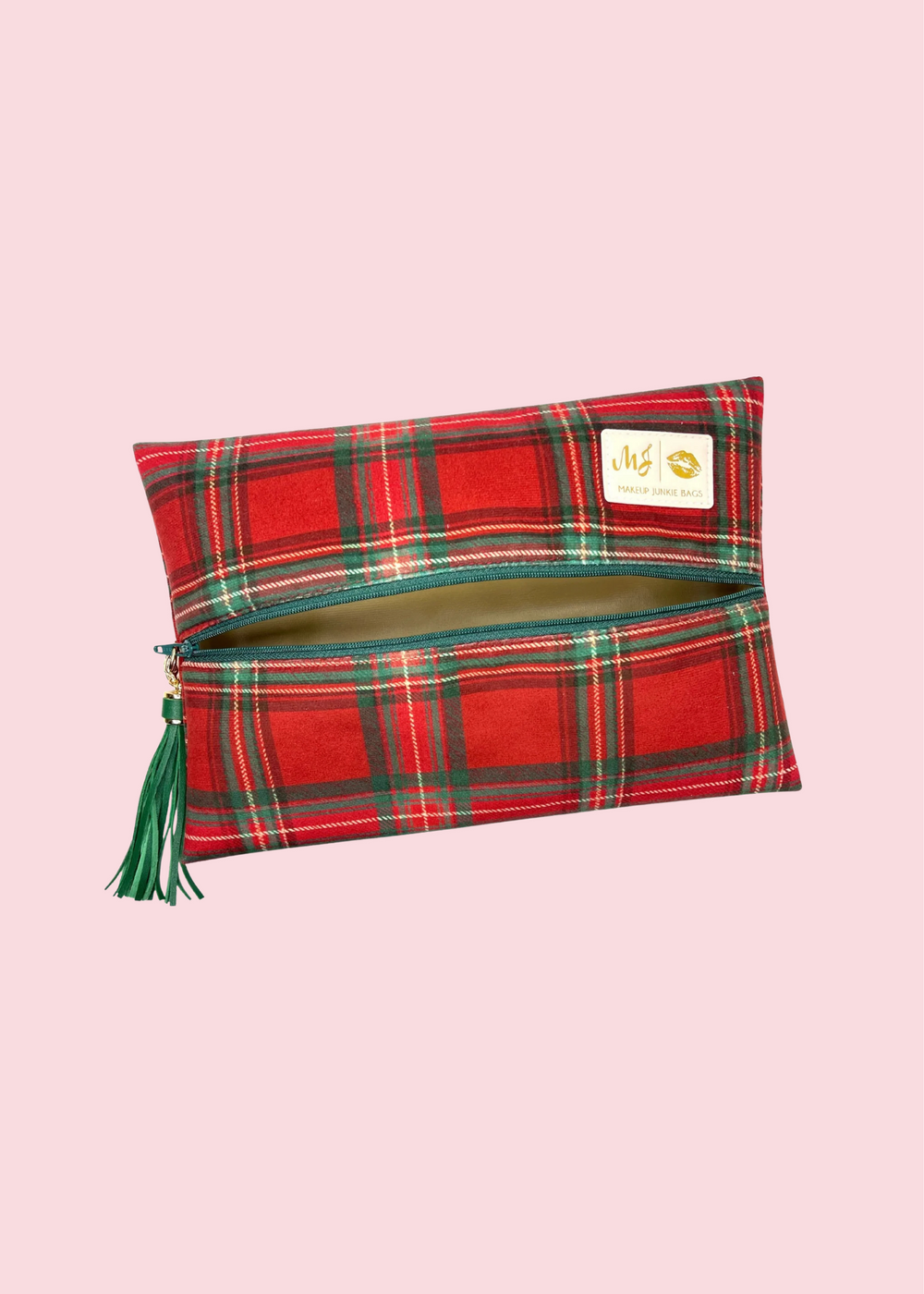 Makeup Junkie Bags - Very Merry Plaid Travel Bags [Pre-Order]