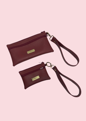 Makeup Junkie Bags - Wine About IT Luxe Demi Wristlet [Pre-Order]