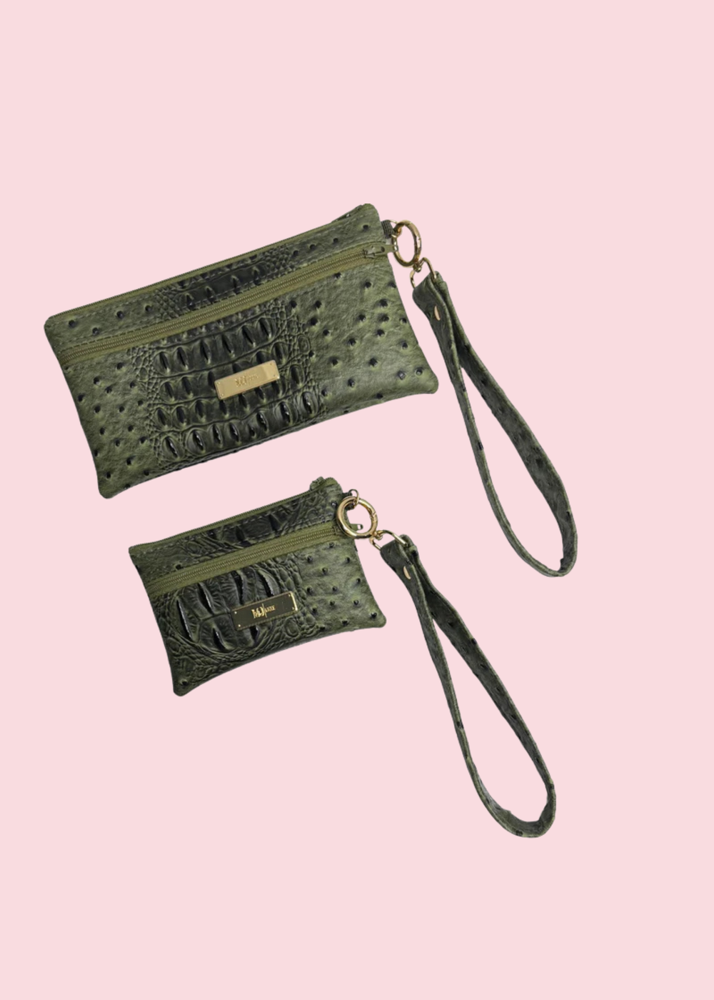 Makeup Junkie Bags - Dune Olive Luxe Demi Wristlet [Pre-Order]