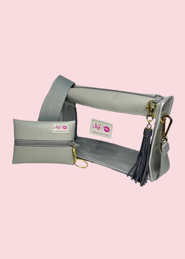 Makeup Junkie Bags - Smooth Grey Fan Girl + FREE MICRO [Pre-Order]