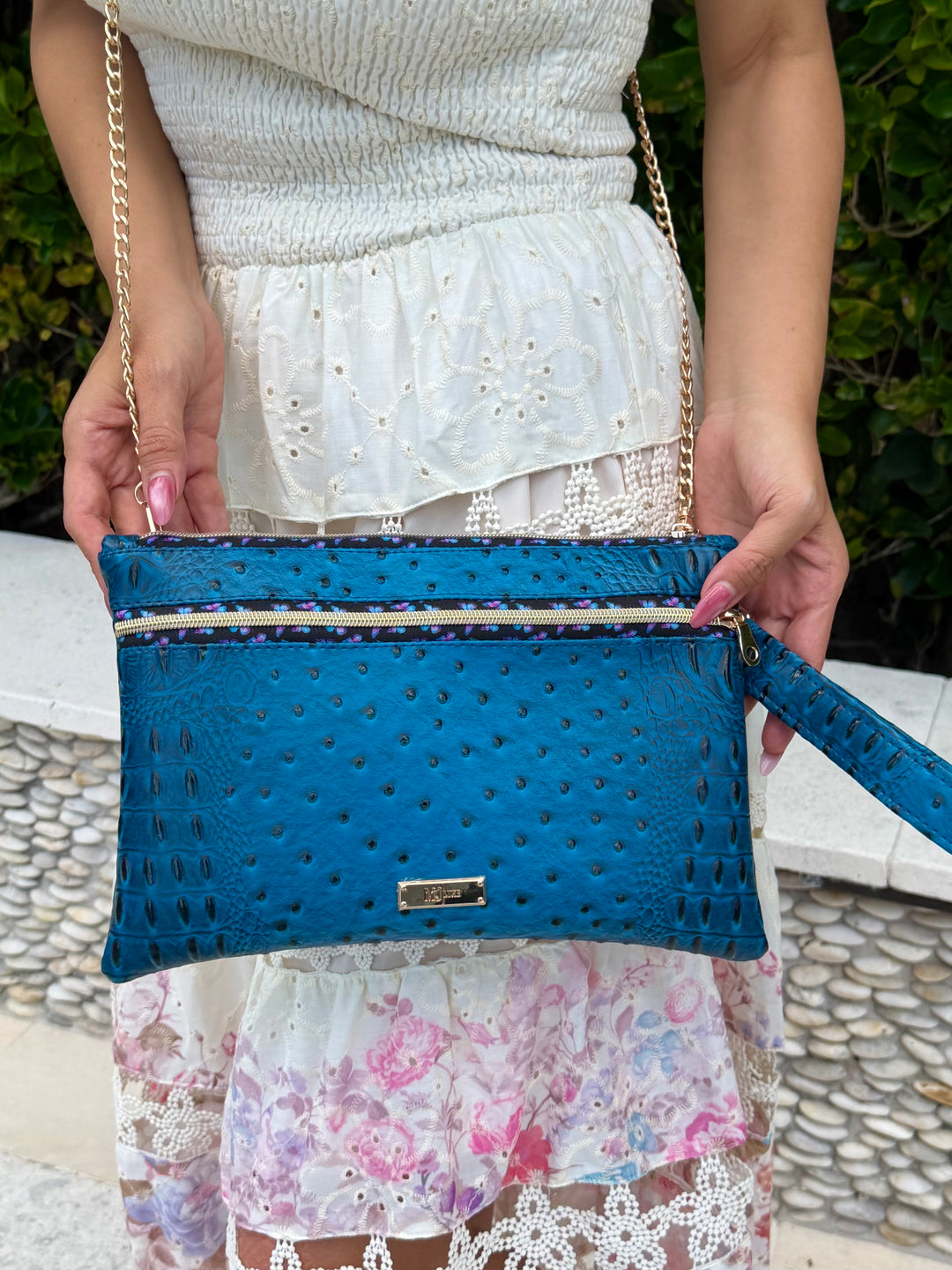 Makeup Junkie Bags - Blue Dune Social Butterfly Zipper Travel Bags [Pre-Order]